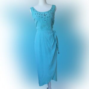 Vintage turquoise Don Joy Fashions Dress